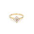 Twisted Four Claw Round Lab Grown Diamond Ring